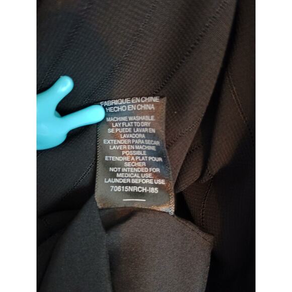 Wayf Blouse Women Small Black Chiffon Whimsy Goth Witchcore Tie Front Cropped - Picture 11 of 12